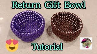 M.k.Plastic Wire Works ( RETURN GIFT BOWL - TUTORIAL )