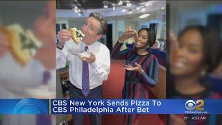 CBS Philly gets pizza after Giants-Eagles bet