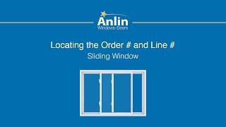 Locating the Order Number on Your Anlin Sliding Window