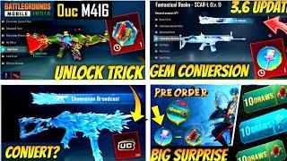 BGMI 0UC M416 NEW UPDATE  | FREE ULTIMATE SKIN | GET 100% UPGRADE GUN SKIN | ULTIMATE PRE - ORDER