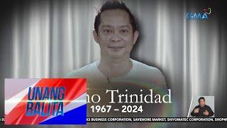 Beteranong sports journalist na si Chino Trinidad, pumanaw sa edad na 56 | Unang Balita