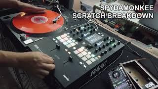 Spydamonkee scratch breakdown , djay pro Ai.