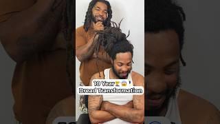 10 Year Dread Transformation ‍️#dreads #transformation