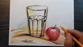 Vẽ cái cốc và quả - Mĩ thuật lớp 7 / Draw the cup and the fruit/ KC art