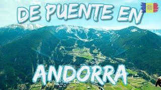 De puente en Andorra con la autocaravana y la moto