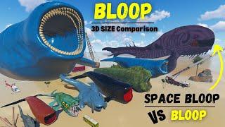 Bloop Size Comparison 2024!  Bloop vs Space Bloop || Who Rules the Cosmos?" 