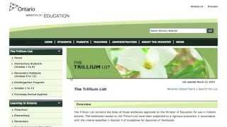 The Trillium List Online