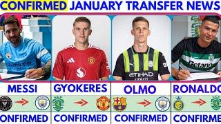 THE LATEST CONFIRMED TRANSFER NEWS AND RUMOURS TRANSFERS 2025|MESSI,RONALDO,GYOKERES,OLMO