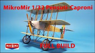 MikroMir 1/32 Pensuti-Caproni Triplane -  Full video