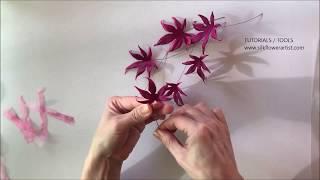 Making Silk Leaves tutorial