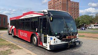 Rutgers Bus 4188 Gets Towed Away - 2011 Eldorado Axess BRT