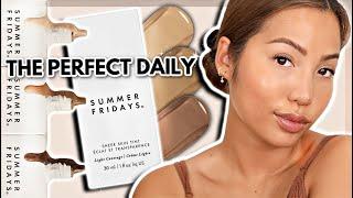 WOW! NEW SUMMER FRIDAY SKIN TINT WEAR TEST | oily textured skin  