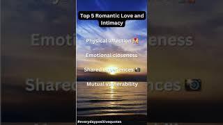 Exploring the depths of romantic love and intimacy. Ready to dive in?#short #Top5 #interpersonal