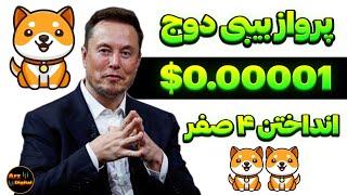 پرواز بیبی دوج کوین انداختن ۴ صفر 0.00001$