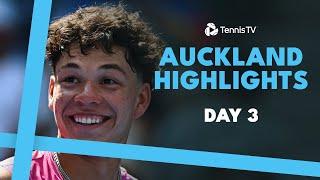 Mensik vs Shelton; Monfils Takes On Struff & More  | Auckland 2025 Highlights Day 3