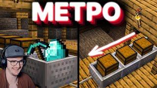 МАЙНКРАФТ ► Я ПОСТРОИЛ МЕТРО В ВЫЖИВАНИИ в MineCraft - PepeLand 7 Серия 3 | Реакция