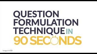 The Question Formulation Technique in 90 Seconds.