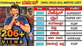 Challenging Star Darshan All Movie list |  Darshan All Movie list | Kranti | Darshan Films Verdict