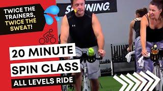 20 Min Spin® Class | FAT BURNING Indoor Cycling class (Pt 1 with Cat Kom & Brian LaRose)
