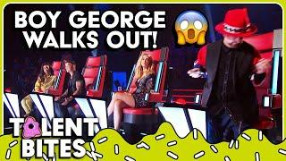 Coach Boy George WALKS OUT after PHENOMENAL Blind Audition on The Voice | Bites