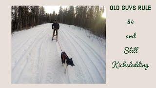 84yrs old and still Kicksledding