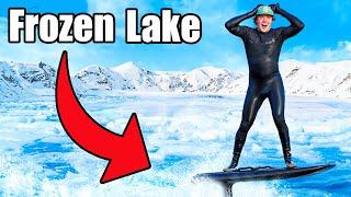 Testing Flying Surfboards on Frozen Lake!