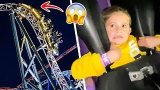 6 YEAR OLDS FIRST EVER ROLLERCOASTER!!  *TERRIFIED*