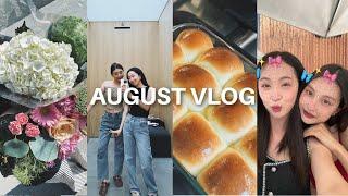 AUG VLOG｜下饭油焖鸡｜好久不见Christy️ 健身日常｜终于和虞佳见面啦 近期彩妆分享｜下期就回国啦！