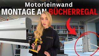 Ultimativer Heimkino-Hack: Motorleinwand am Bücherregal montieren!