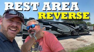 Backing up 80 Feet of RV....The WRONG Way! / Jeep Beach 2024 / RV Life