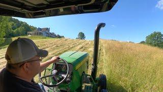 The End Is Near! Cutting More Hay and Baling Some Steep Fields!