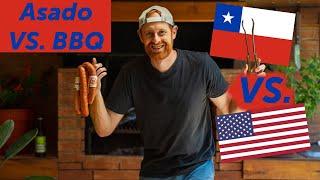 Chilean FOOD VS. American FOOD | ASADO VS. BBQ ...the BEST is...