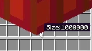 What if I place down a size MILLION block?