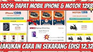 BONGKAR TRIK FLASH SALE MOBIL MOTOR IPHONE 12RB HANYA PAKAI ANDROID SHOPEE 12.12