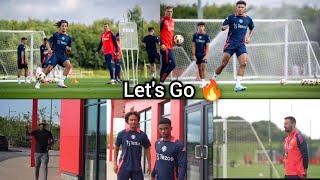 Carrington on fire , Manchester United training today , Zirkzee meets teammate, Sancho is back...