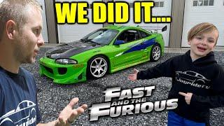 Dad Builds Son Fast and the Furious Eclipse, We Got Most All the Parts