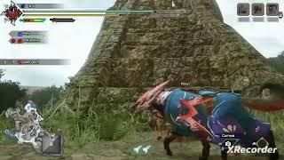 Monster Hunter Rise: temple climbing (Rocky style)