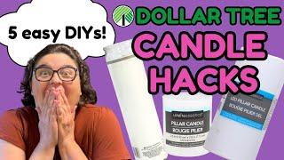 5 Amazing Dollar Tree Candle DIYs You NEED to Try! ️ (Stylish & Budget-Friendly!)