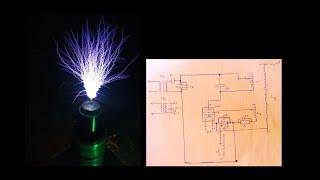Как сделать катушку тесла на лампе гу81 ?  VTTC  часть 8 , просто о сложном, схема+теория