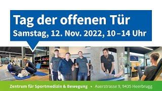 Tag der offenen Tür im Zentrum für Sportmedizin & Bewegung in Heerbrugg, Samstag, 12. Nov. 2022