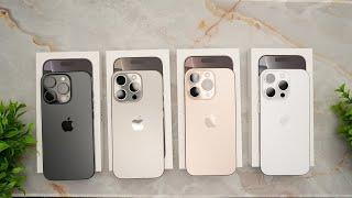 iPhone 16 Pro in All Colors: Desert Titanium, Natural, Black & White!