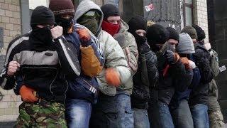 Ukraine far-right paramilitary defiant over protests
