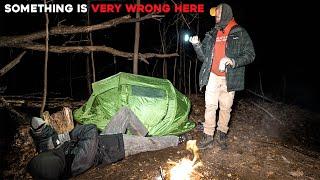 (SOMETHING IS VERY WRONG HERE) SCARIEST NIGHT CAMPING in the HAUNTED FOREST of the WHISPERING WOMAN