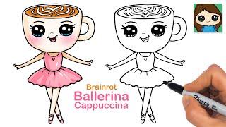 How to Draw Ballerina Cappuccina | Italian Brainrot