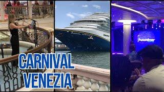 Carnival Venezia Sea Day Buffet, Punchliner Comedy & Main Dining