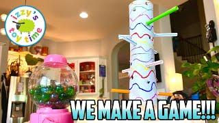 Izzy's Toy Time CRAFT TIME!! Let's Make A Kerplunk Game!