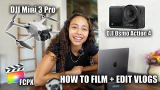 HOW I FILM & EDIT TRAVEL VLOGS | Dji Osmo Action 4