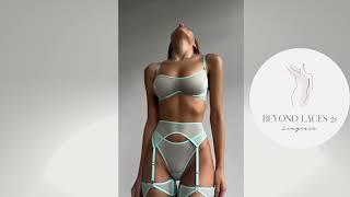 #See Through #Sheer Mesh #Lingerie Set, Bra&Briefs Bikini #Boudoir Sensual #Underwear #Uncensored