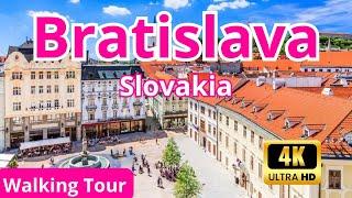 Bratislava Walking Tour (Slovakia ) | 2023 | 4K | Travel Without Words