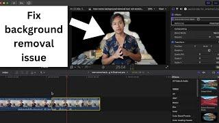 How To Make Scene Removal Tool Work In Final Cut Pro